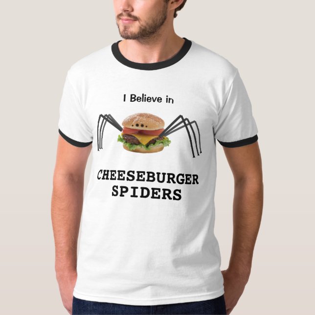 Cheeseburger-Spinnen T-Shirt (Vorderseite)
