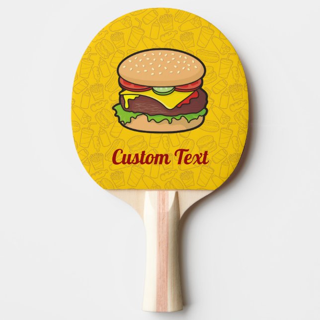 Cheeseburger Tischtennis Schläger (Vorderseite)