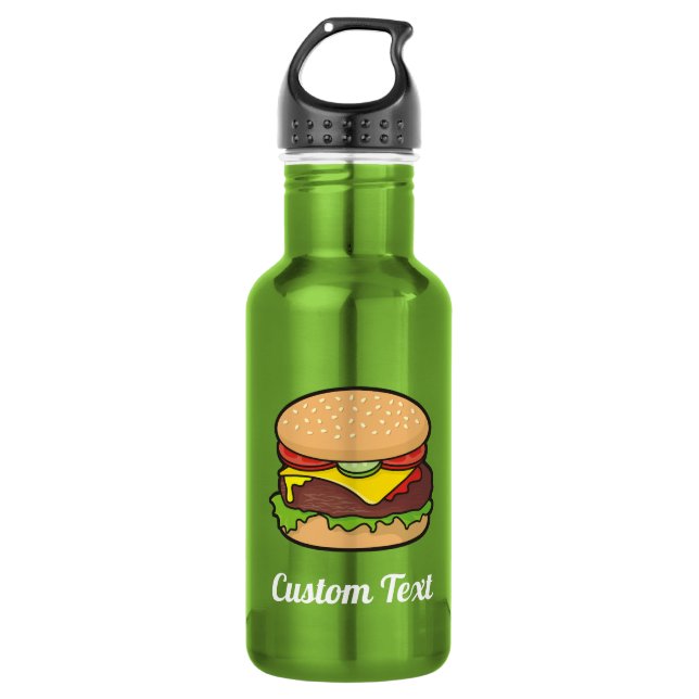 Cheeseburger Wasserflasche (Vorderseite)