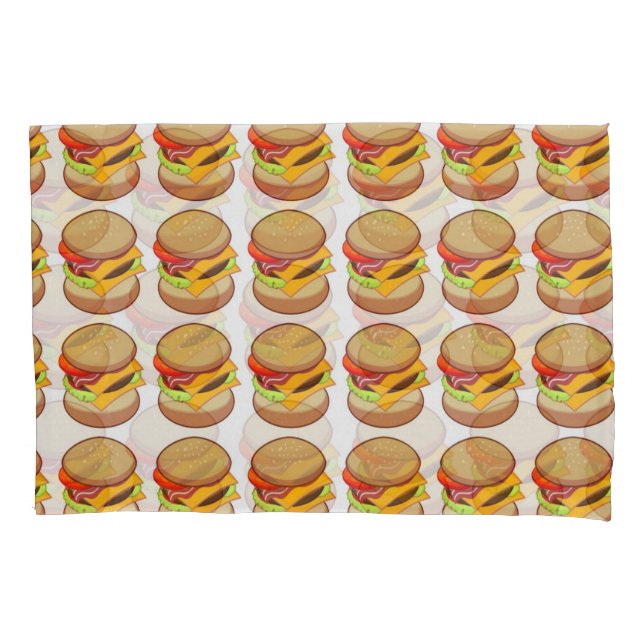 CHEESEBURGERS KISSENBEZUG (Vorderseite-Links)