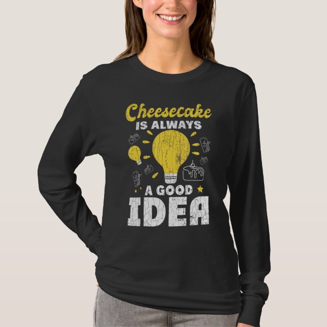Cheesecake immer eine gute Idee Fun Cheese Eater G T-Shirt (Vorderseite)