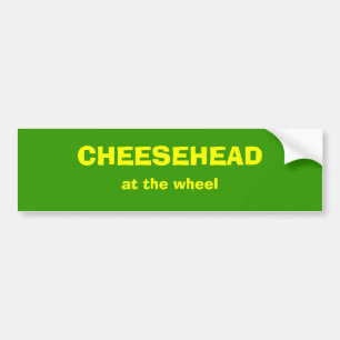 CHEESEHEAD am Rad Autoaufkleber