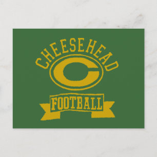 Cheesehead C Football 1 Postkarte