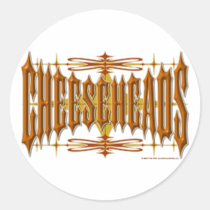 Cheeseheads Metall Runder Aufkleber