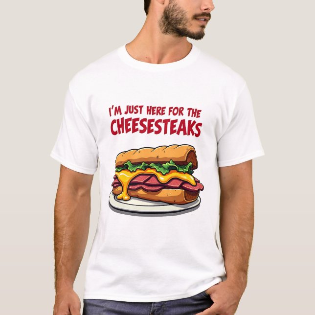 Cheesesteak Addict Joke Fleisch und Käse Lover Spa T-Shirt (Vorderseite)