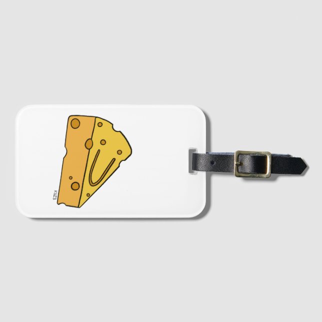 Cheesin' Cutie Käse Gepäckanhänger (Vorderseite (Horizontal))