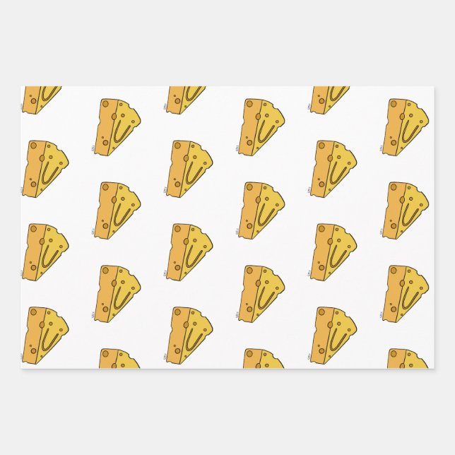 Cheesin' Cutie Käse Geschenkpapier Set (Vorderseite)