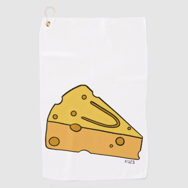Cheesin' Cutie Käse Golfhandtuch (Vorderseite)