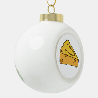 Cheesin' Cutie Käse Keramik Kugel-Ornament