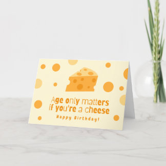 Cheesy Birthday Card Feiertagskarte