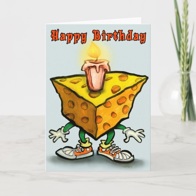Cheesy Birthday Karte (Vorderseite)