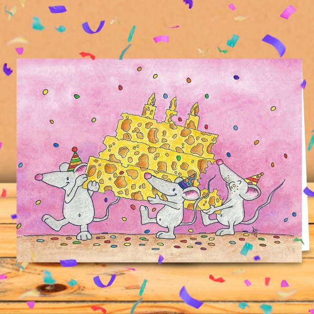 CHEESY BIRTHDAY WISHES Grußkarte von N. Janes Karte (Von Creator hochgeladen)