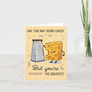 Cheesy Cheese Vater Funny Geburtstag Vater's Day Karte