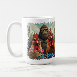 "Cheesy Chicken Selfies Bigfoot" Photo Op Kaffeetasse