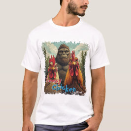"Cheesy Chicken Selfies" Bigfoot Photo Op T-Shirt