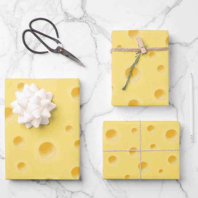 Cheesy Gift Wrap Collection Geschenkpapier Set (Vorderseite)