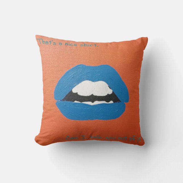 Cheesy Lines for Valentine's pillow Kissen (Vorderseite)