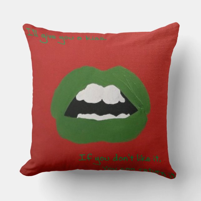 Cheesy Lines for Valentine's pillow Kissen (Vorderseite)