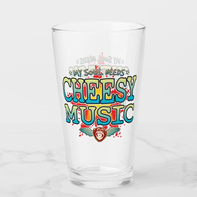Cheesy Music Soul Glass Tumbler (Vorderseite)