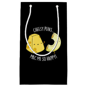 Cheesy Puns Mac Me so glücklich Funny Food Pub Dar Kleine Geschenktüte