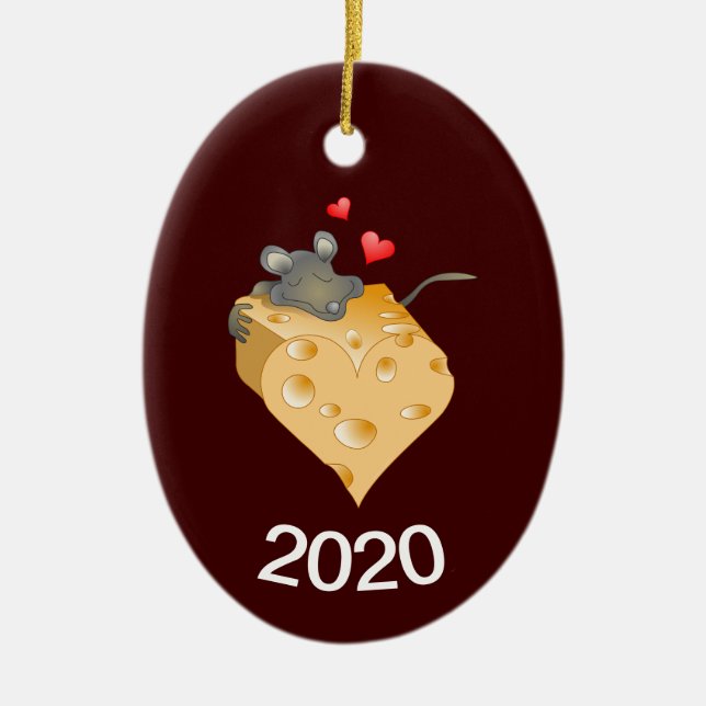 Cheesy Valentine Keramik Ornament (Vorne)