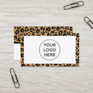 Cheeta Print Business Card Visitenkarte