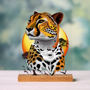Cheetah African Feline Wild Animal Acrylschild