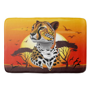 Cheetah African Feline Wild Animal Badematte