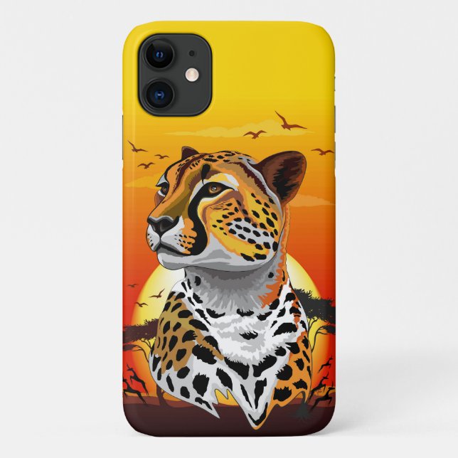 Cheetah African Feline Wild Animal Case-Mate iPhone Hülle (Rückseite)