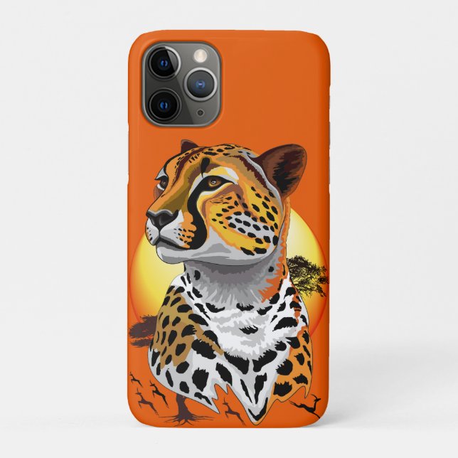 Cheetah African Feline Wild Animal Case-Mate iPhone Hülle (Rückseite)