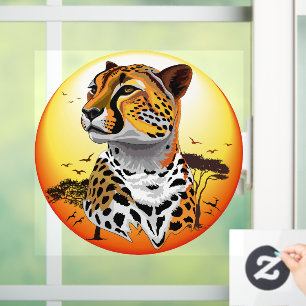 Cheetah African Feline Wild Animal Fensteraufkleber