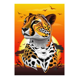 Cheetah African Feline Wild Animal Fotodruck