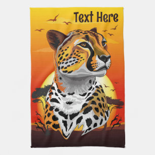 Cheetah African Feline Wild Animal Geschirrtuch