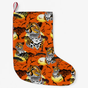 Cheetah African Feline Wild Animal Kleiner Weihnachtsstrumpf