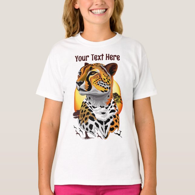 Cheetah African Feline Wild Animal T-Shirt (Vorderseite)