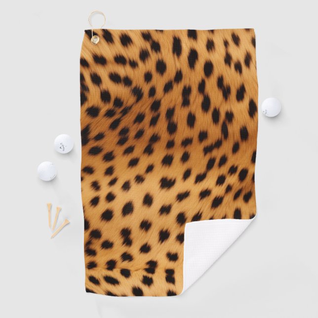 Cheetah Animal Fur Golfhandtuch (Insitu)