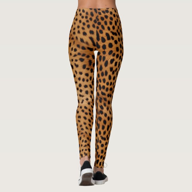 Cheetah Animal Fur Leggings (Rückseite)