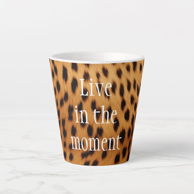 Cheetah Animal Fur Milchtasse (Vorderseite)