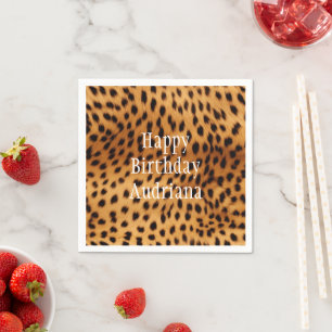 Cheetah Animal Fur Serviette