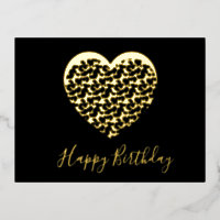 Cheetah Animal Print Heart Happy Birthday