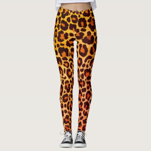 Cheetah Animal Print Leopard Safari Trendy Leggin Leggings
