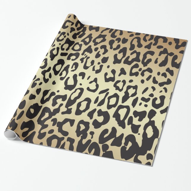Cheetah Animal Print Wrapping Paper Geschenkpapier (Ungerollt)