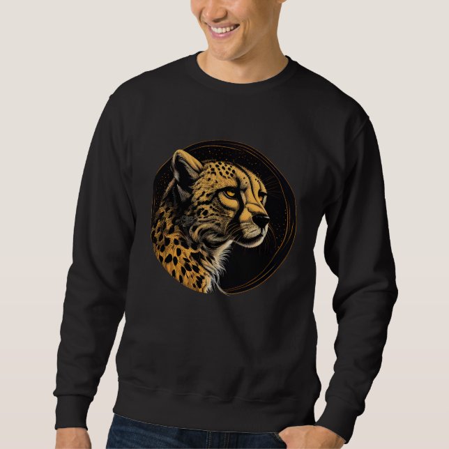 Cheetah Animal  Wildlife Cheetahs  1 Sweatshirt (Vorderseite)