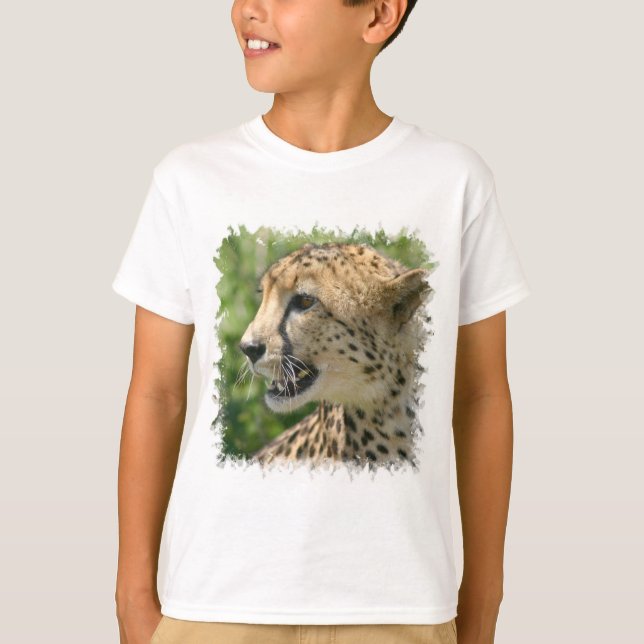 Cheetah Attack Children's T - Shirt (Vorderseite)