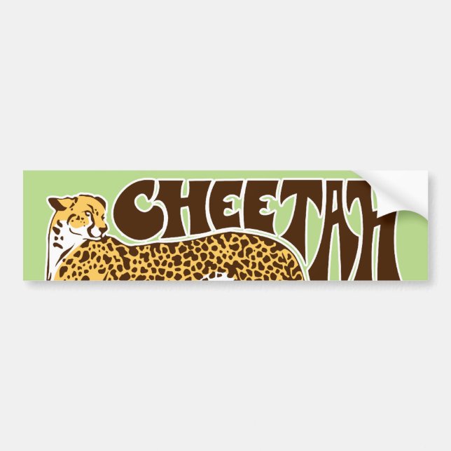 Cheetah Autoaufkleber (Vorne)