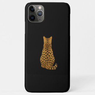 Cheetah Back iPhone Case - Minimalistisch Wildcat 