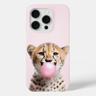 Cheetah Blown Pink Blubble Handy Fall Case-Mate iPhone Hülle