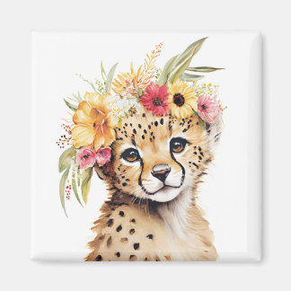 Cheetah Blume Ristorante da Valentino Magnet