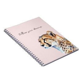Cheetah Blush Pink Notizblock