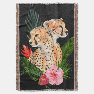 Cheetah Bouquet Decke
